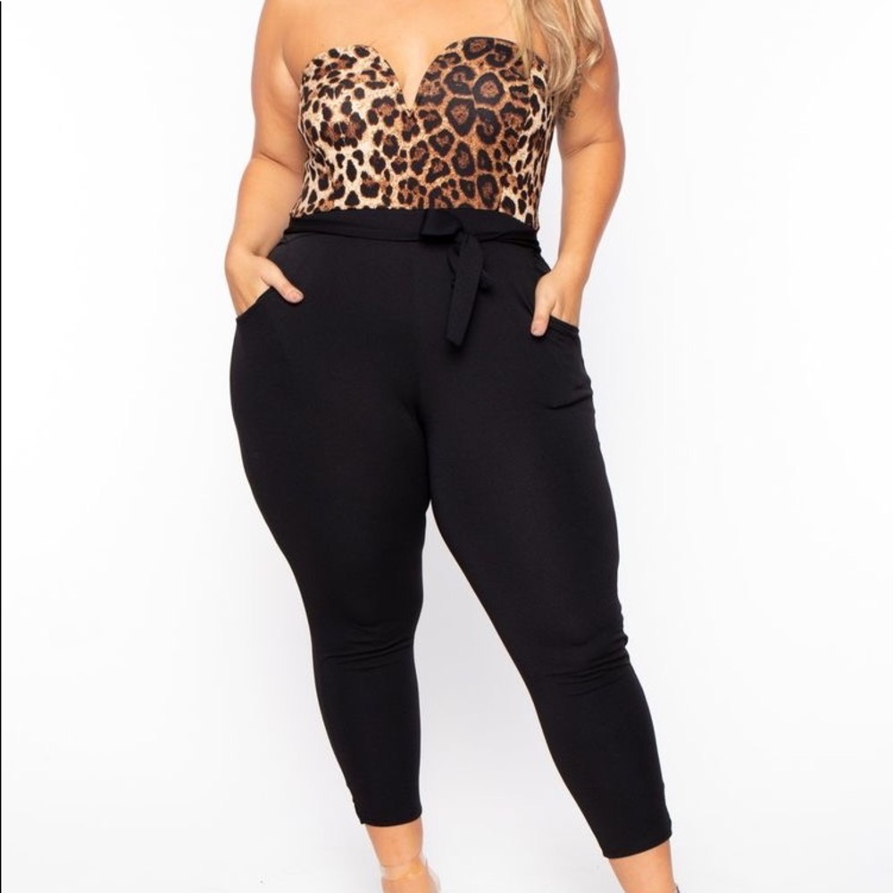 Leopard print jumpsuit